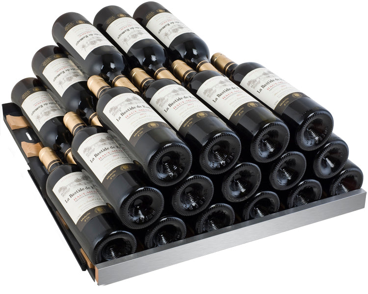 24 Wide FlexCount II 172 Bottle Wine Black Left Wine Fridge – Allavino  Wine Refrigerators