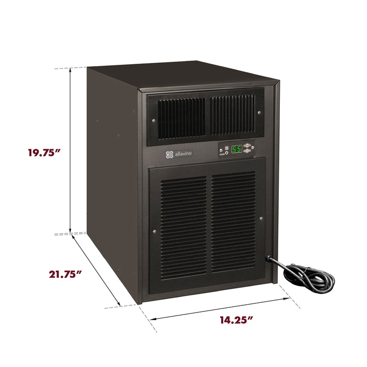 Allavino ACU-3000 wine cooling unit dimensions