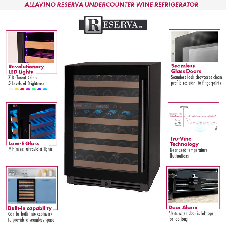 Allavino Reserva BDW5034D-2BGL wine refrigerator