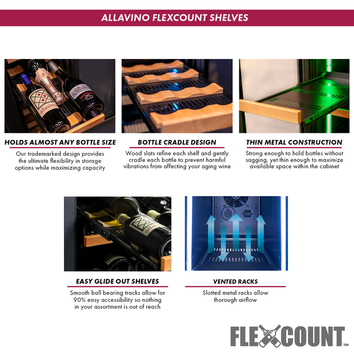 Allavino VSBCW34FD-2S FlexCount Shelves