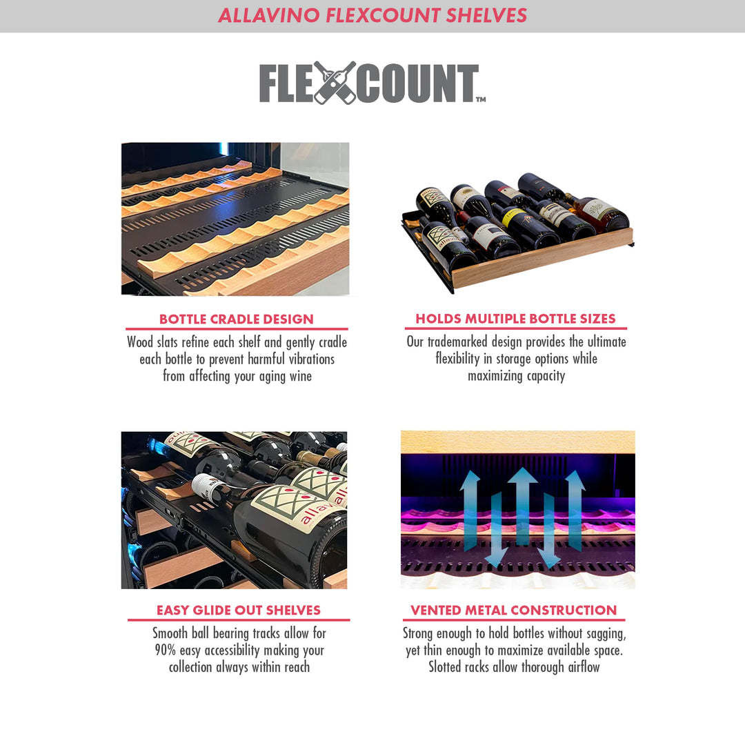 Flexcount shelves