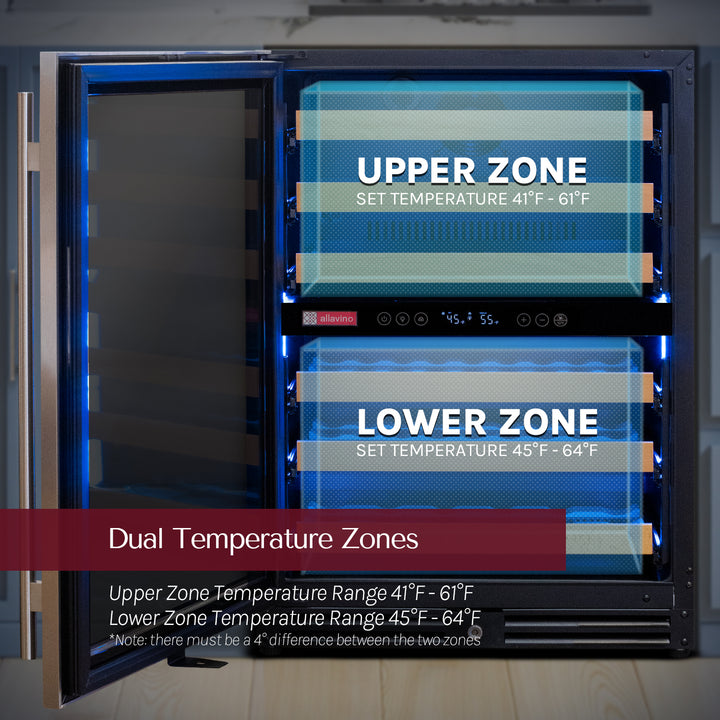 dual temperature zones