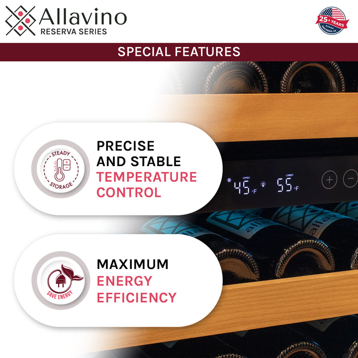 Allavino Reserva VSW5134D-2SR wine refrigerator