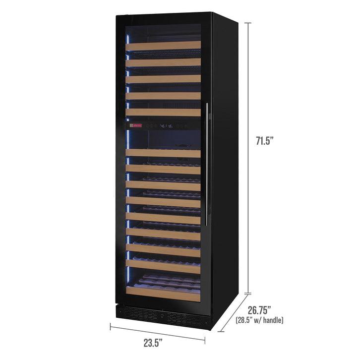 Wine refrigerator dimensions