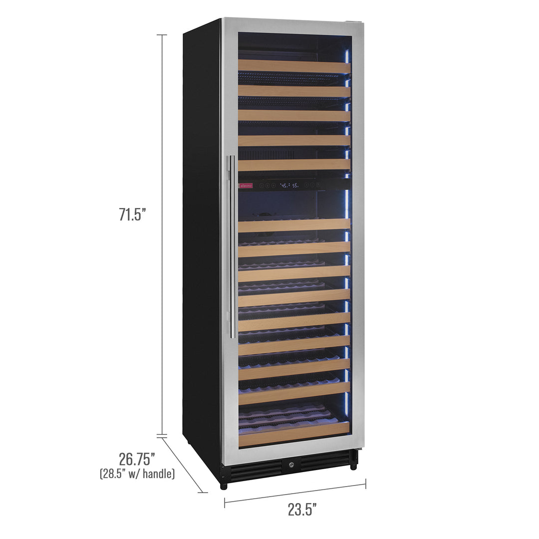 Allavino Reserva VSW71LD-2SR wine refrigerator dimensions