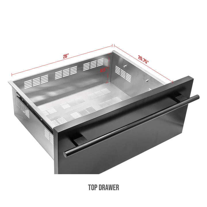 Allavino YHWR7724D-B top drawer dimensions