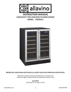 The product manual of the VSWR36 refrigeration unit