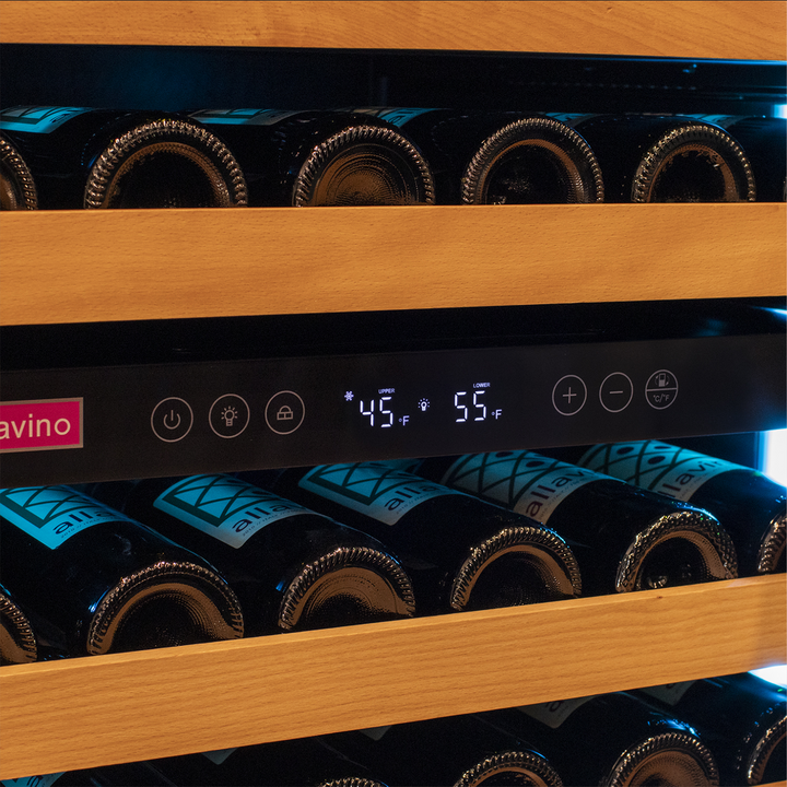 Allavino Reserva 2X-VSW15471D-2S wine refrigerator LED display